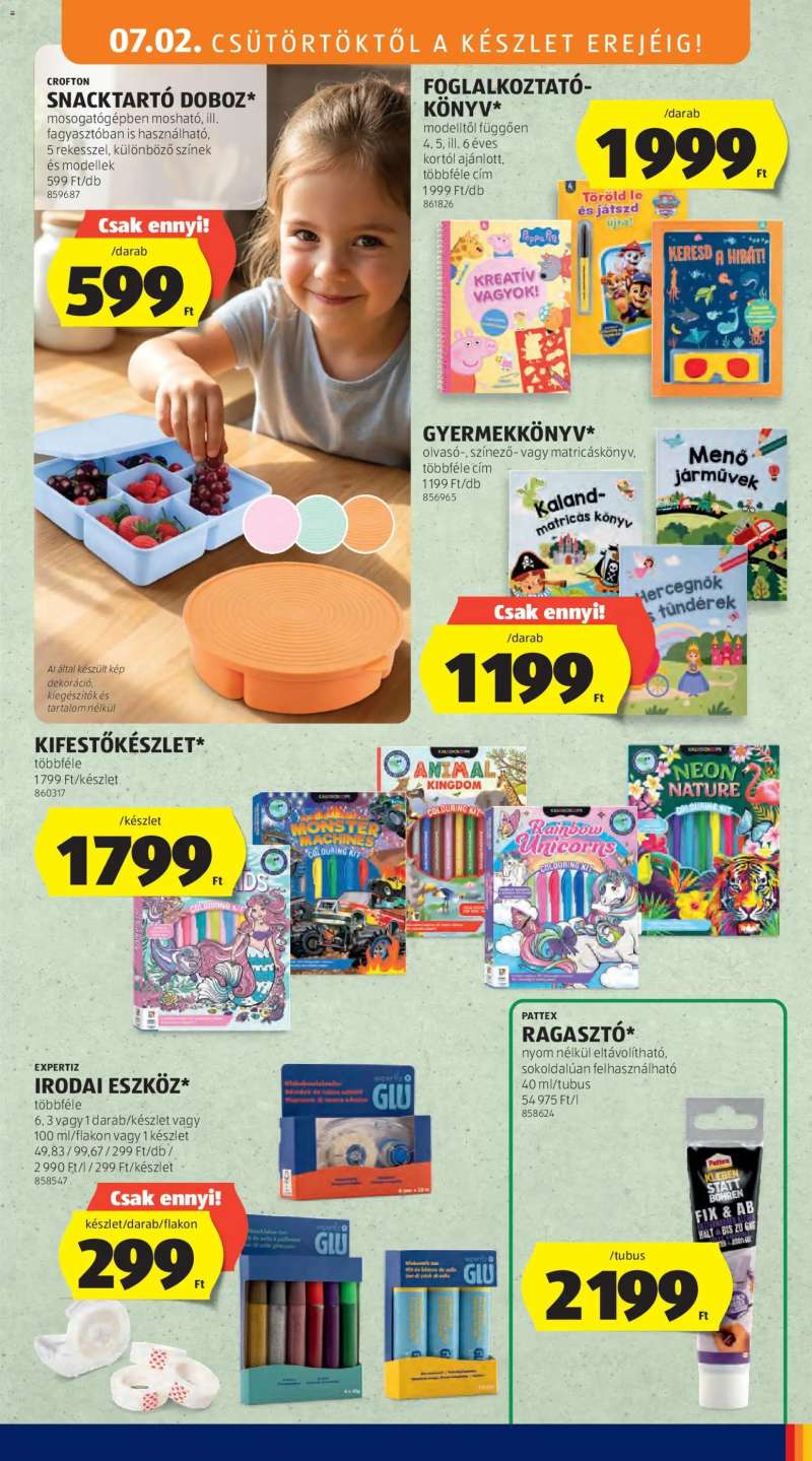Aldi Aldi Középső sor termékei 9 oldal