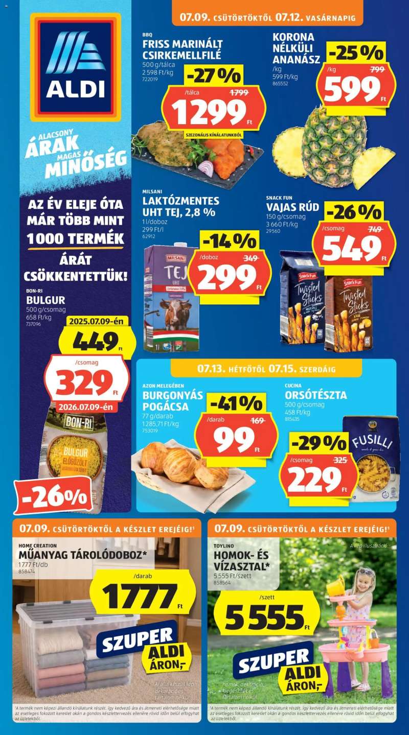 Aldi Aldi akciós újság 1 oldal