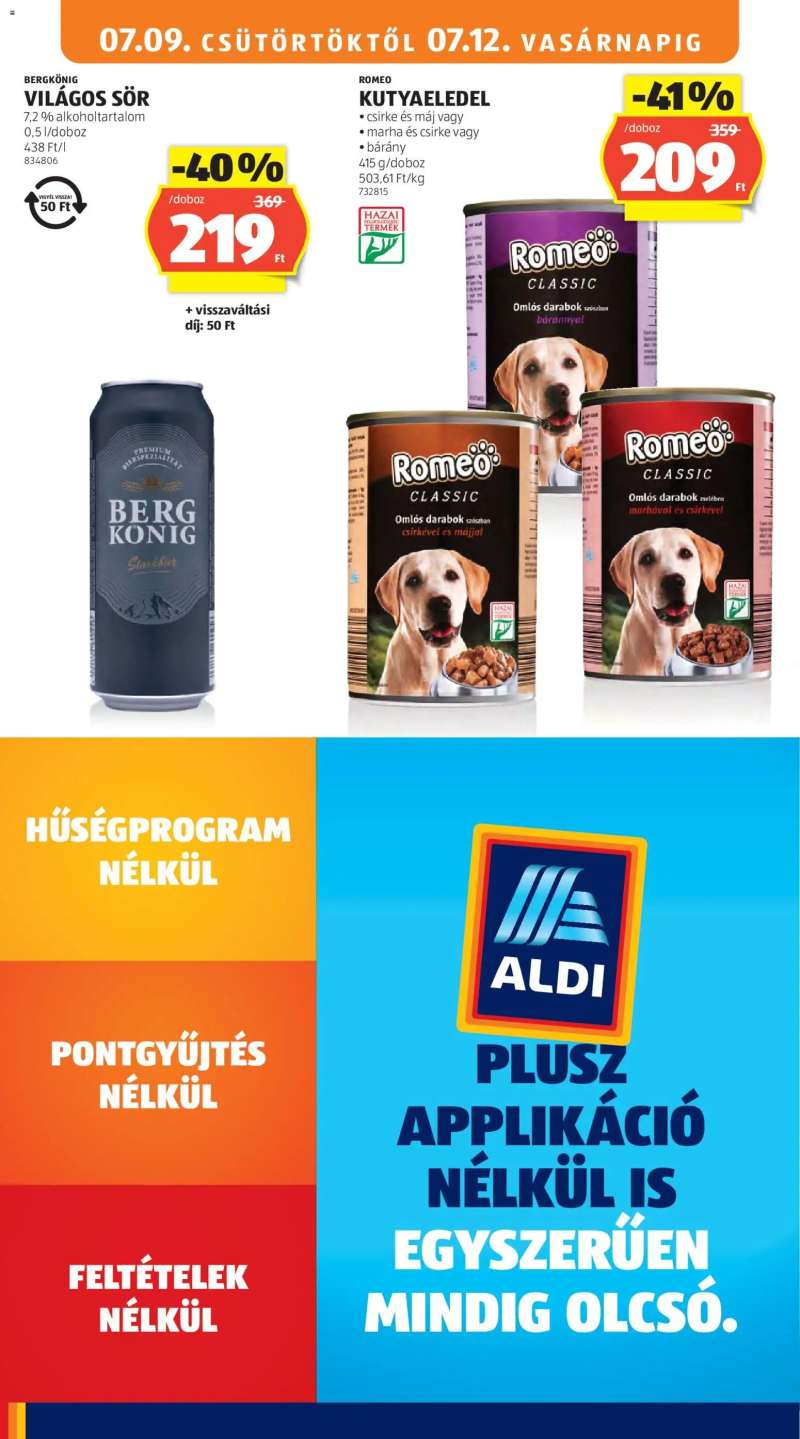 Aldi Aldi akciós újság 20 oldal