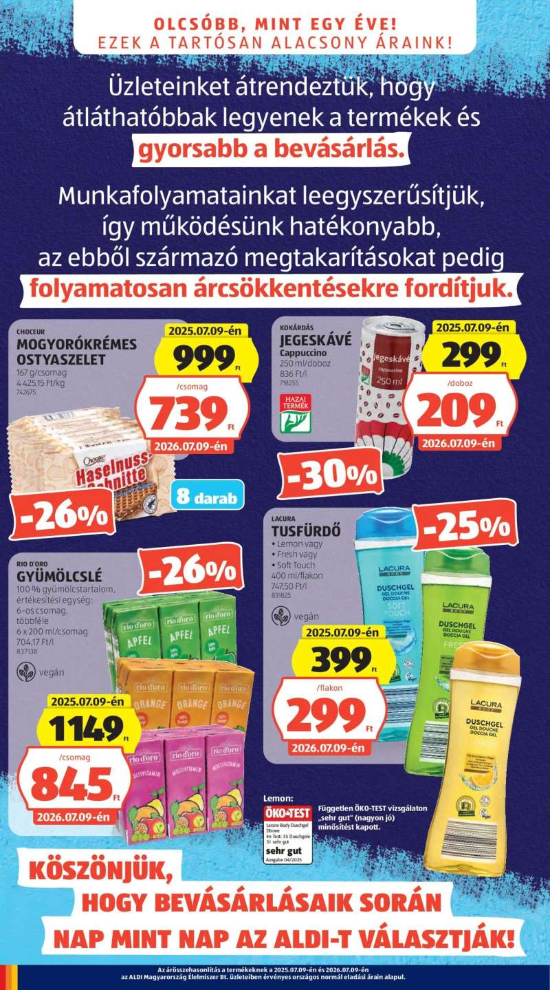 Aldi Aldi akciós újság 4 oldal