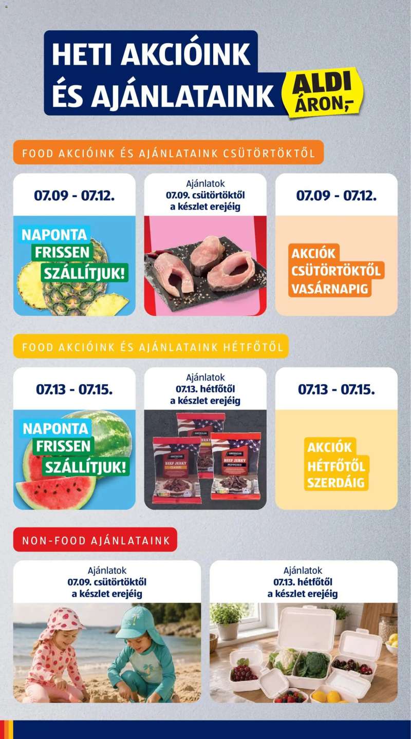 Aldi Aldi akciós újság 6 oldal