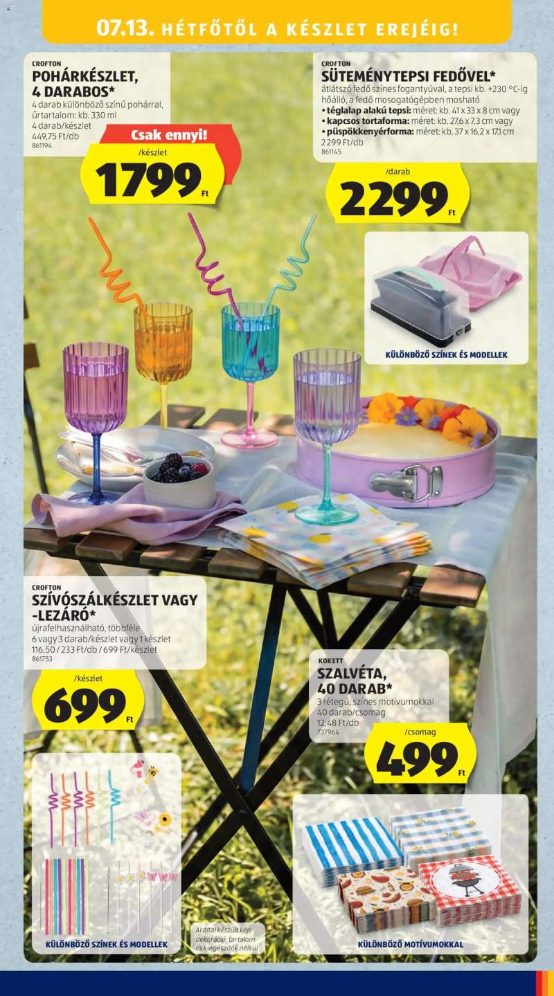 Aldi Aldi Középső sor termékei 11 oldal