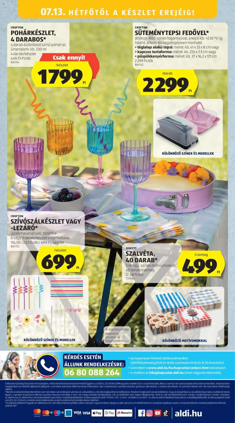 Aldi Aldi Középső sor termékei 16 oldal