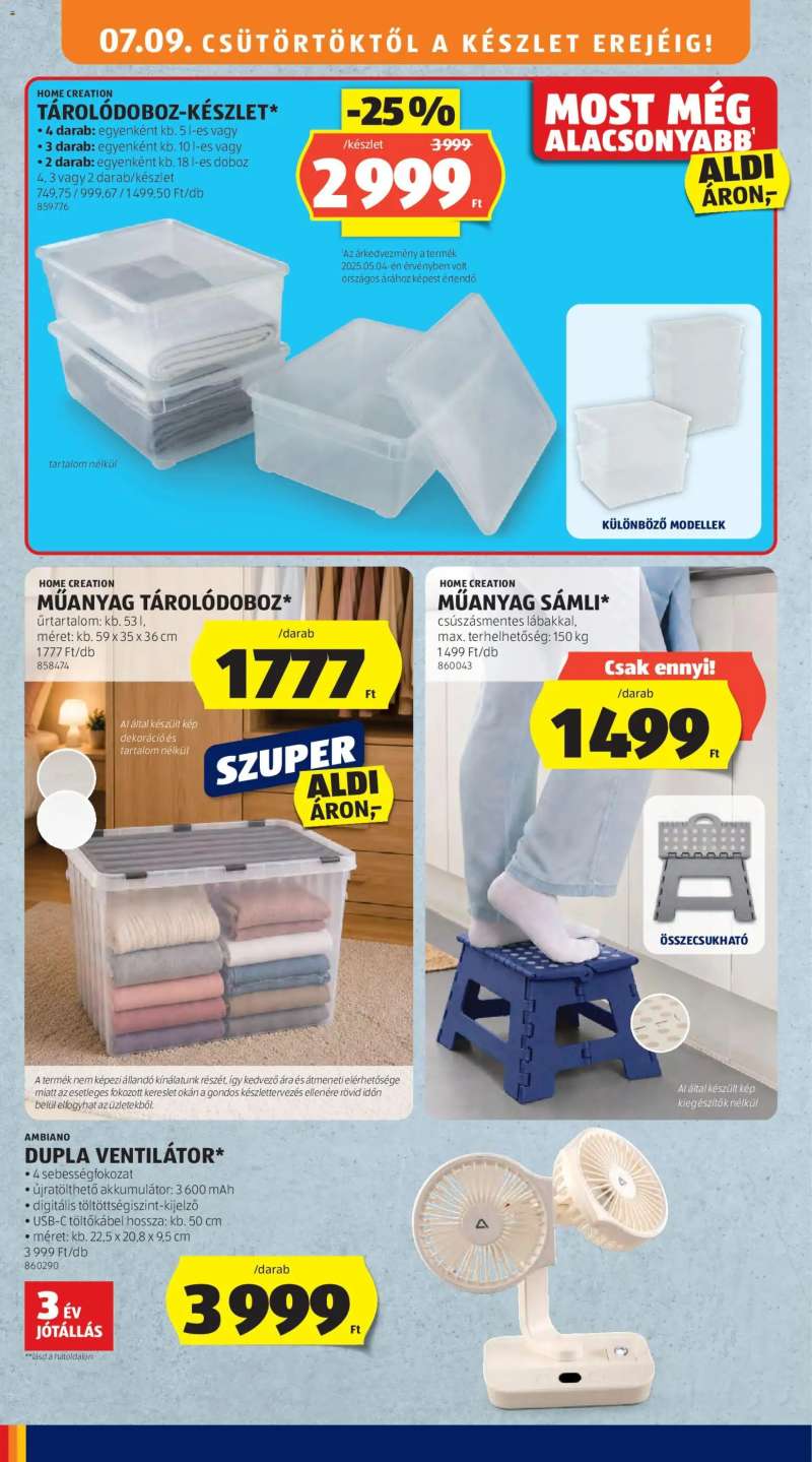 Aldi Aldi Középső sor termékei 4 oldal