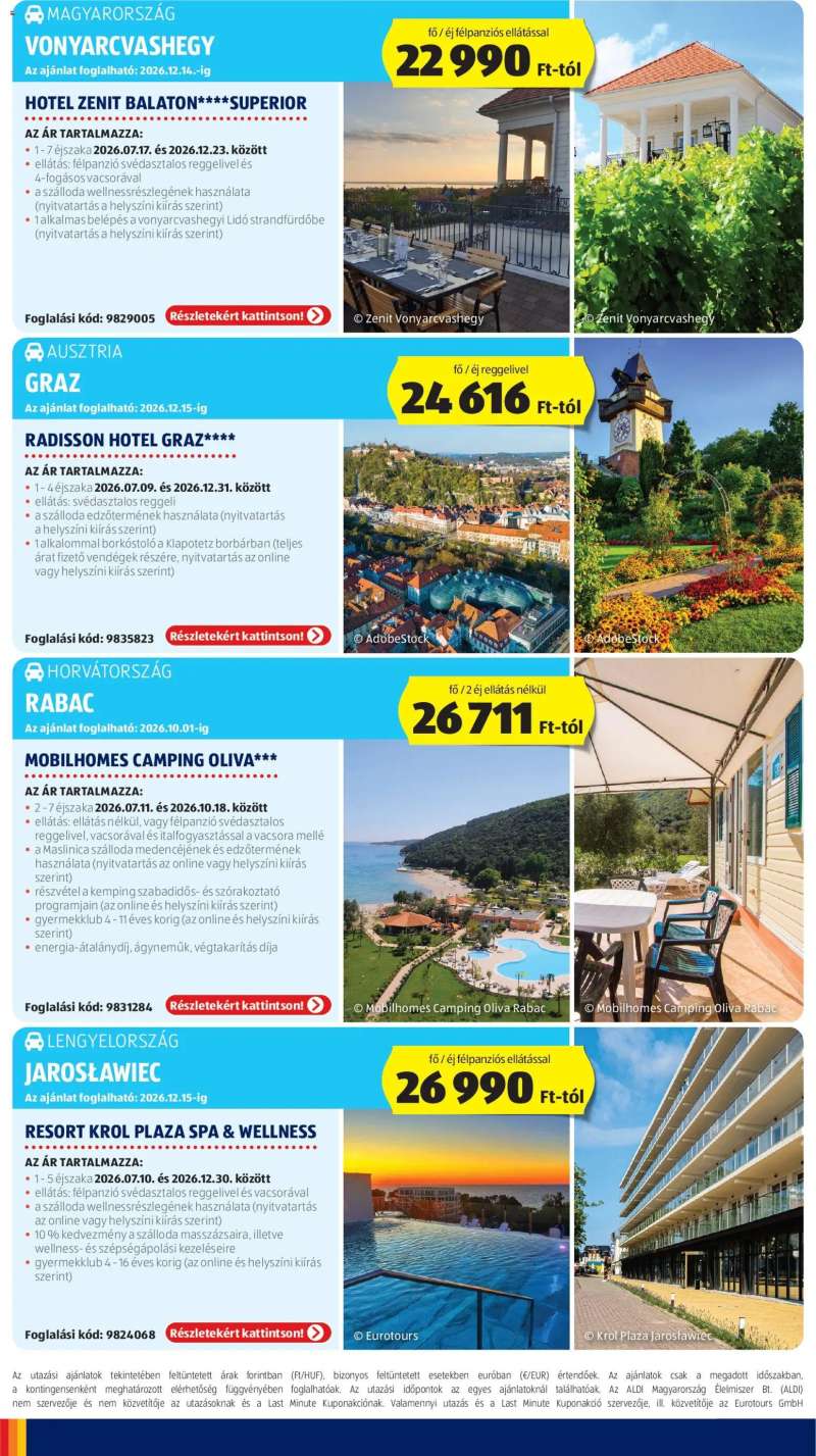 Aldi Aldi Utazás katalógus 2 oldal