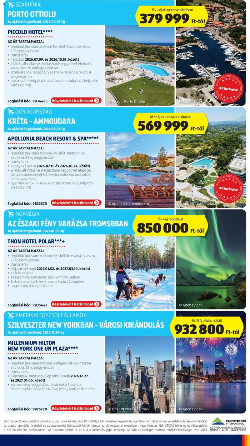 Aldi Aldi Utazás katalógus 5 oldal