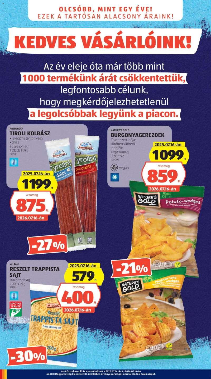 Aldi Aldi akciós újság 2 oldal