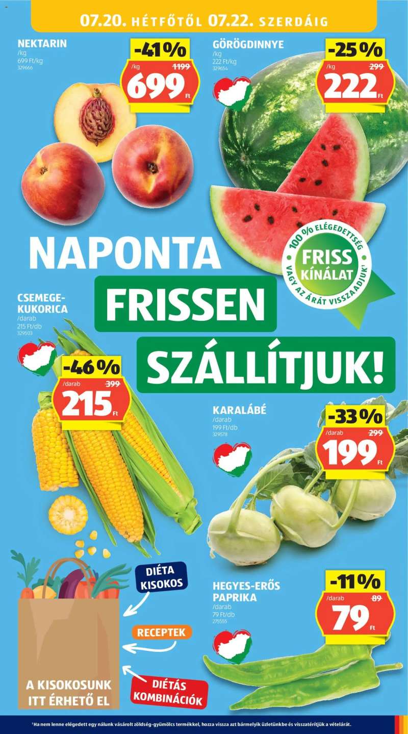 Aldi Aldi akciós újság 21 oldal