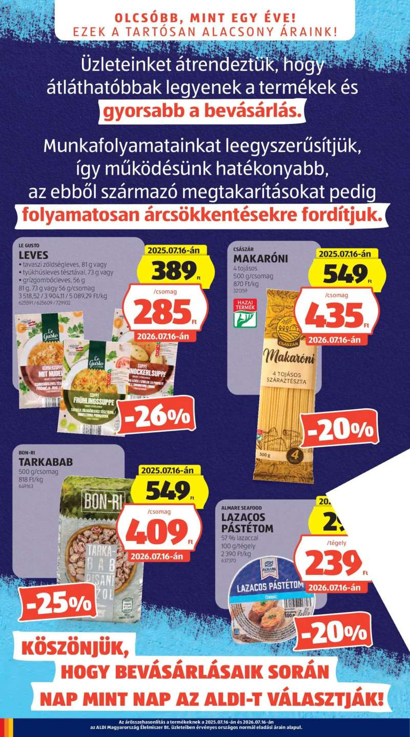 Aldi Aldi akciós újság 4 oldal