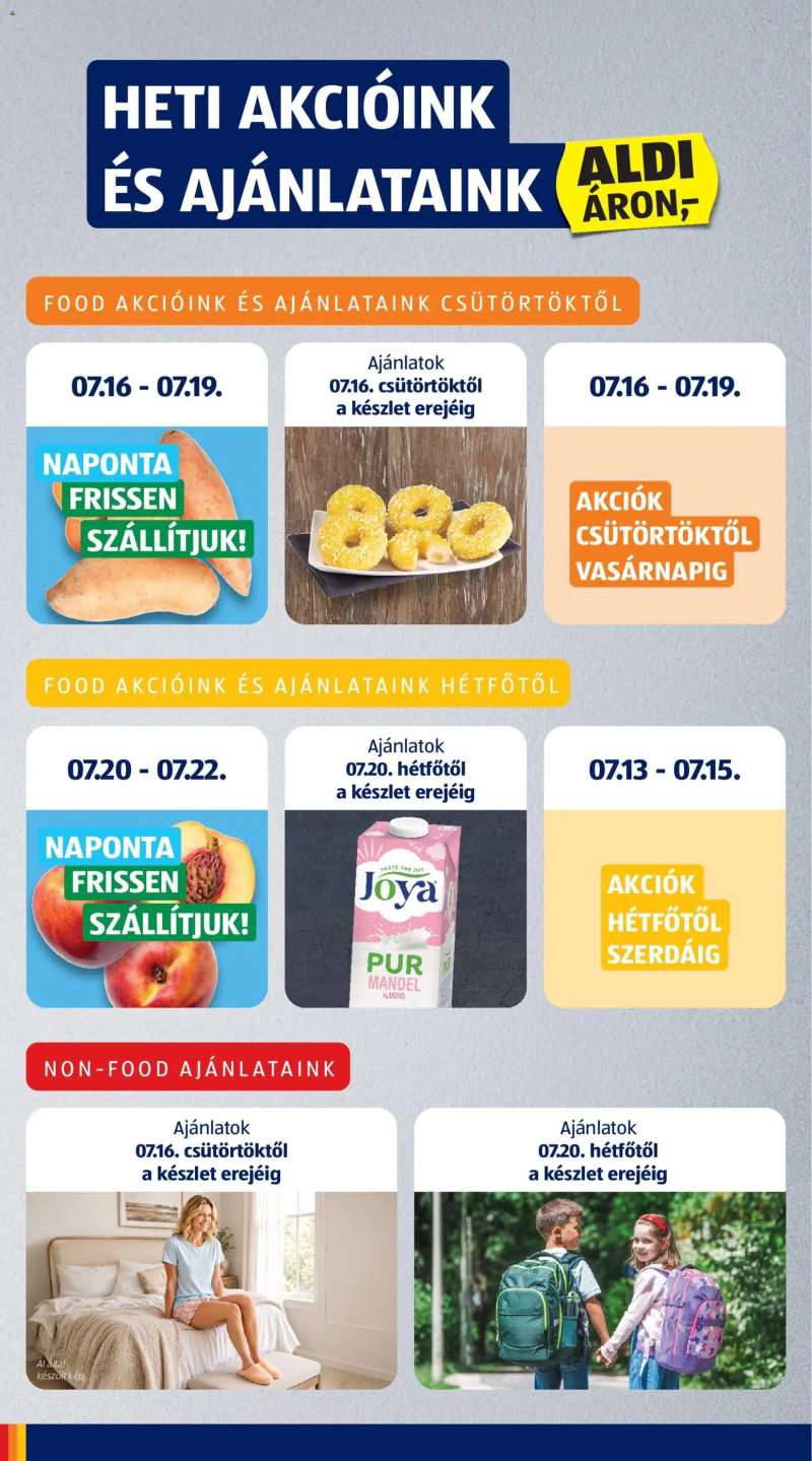 Aldi Aldi akciós újság 6 oldal