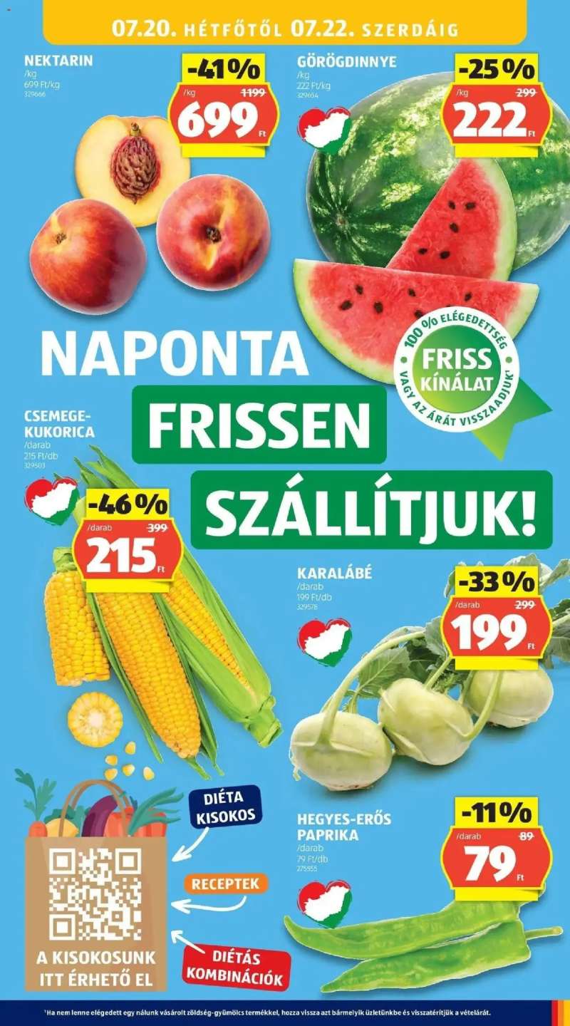 Aldi Aldi aktuális akciós újság 15 oldal