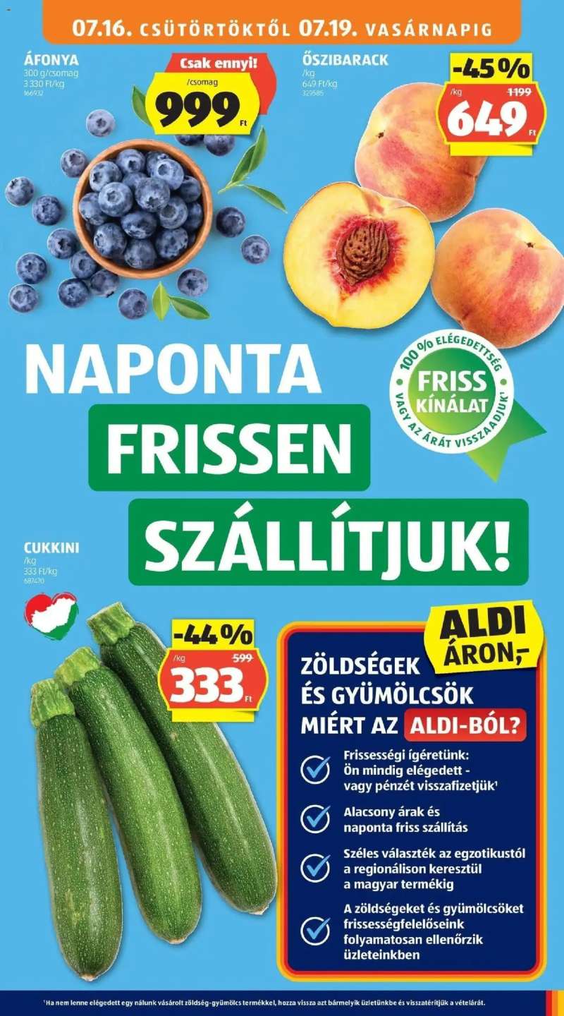 Aldi Aldi aktuális akciós újság 5 oldal