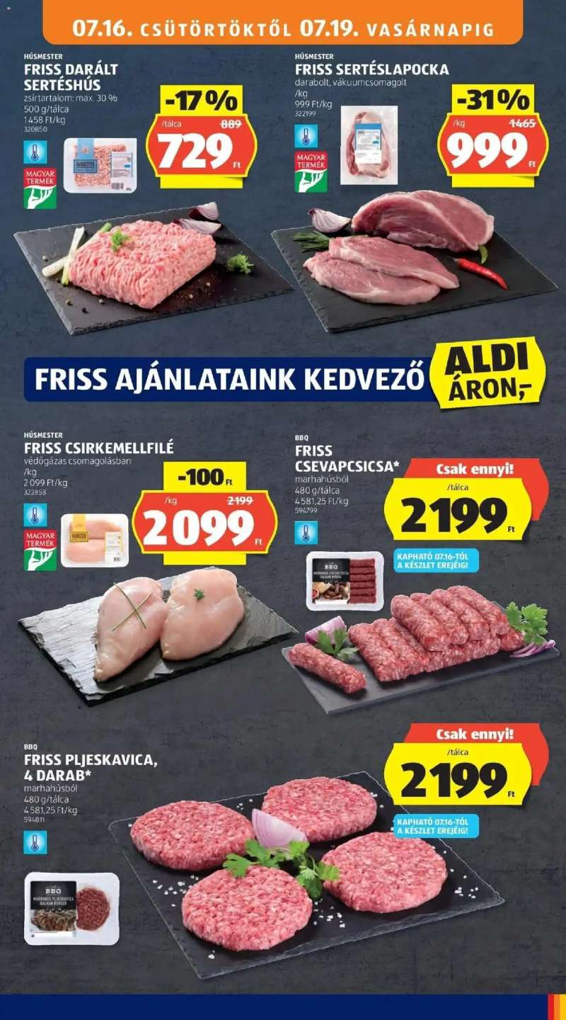 Aldi Aldi aktuális akciós újság 7 oldal