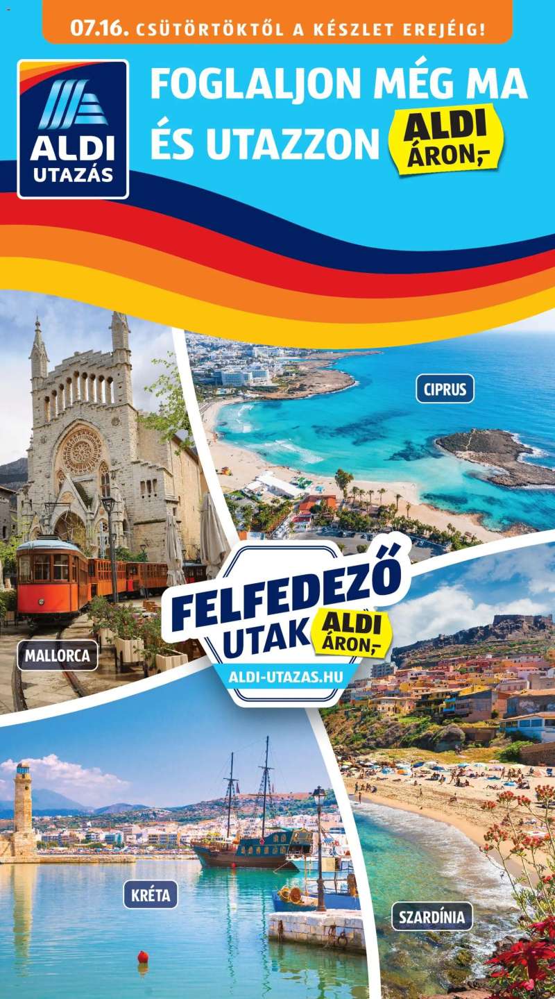 Aldi Aldi Utazás katalógus 1 oldal
