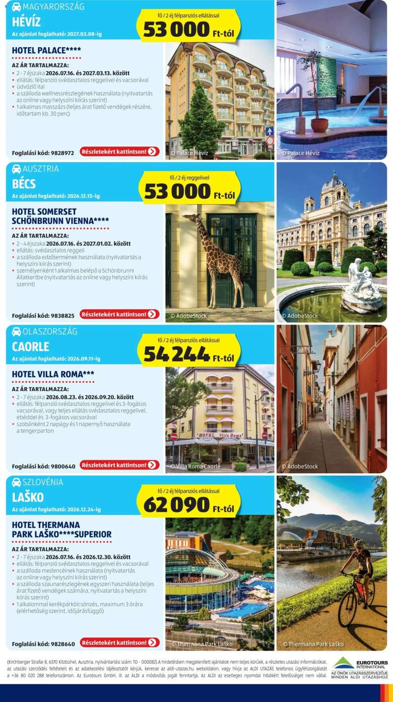 Aldi Aldi Utazás katalógus 3 oldal