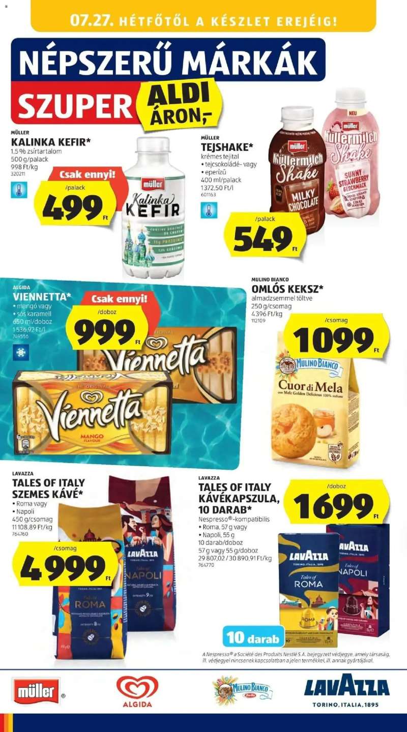 Aldi Aldi újság érvényessége 2026.07.25-ig 24 oldal