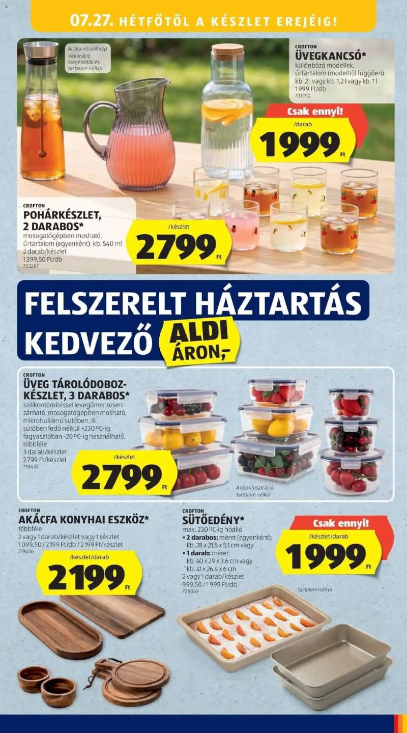 Aldi Aldi újság érvényessége 2026.07.25-ig 47 oldal