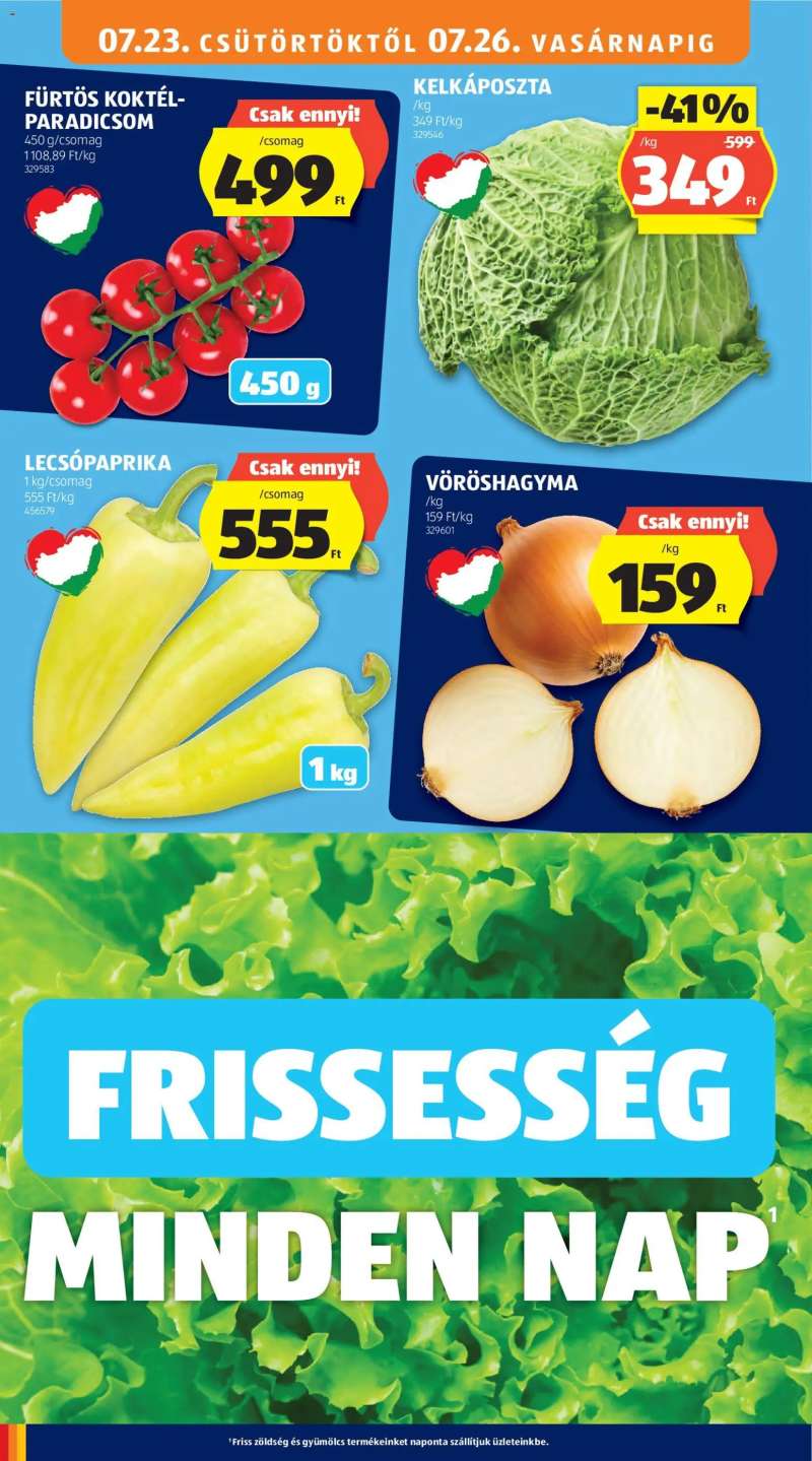 Aldi Aldi akciós újság 10 oldal
