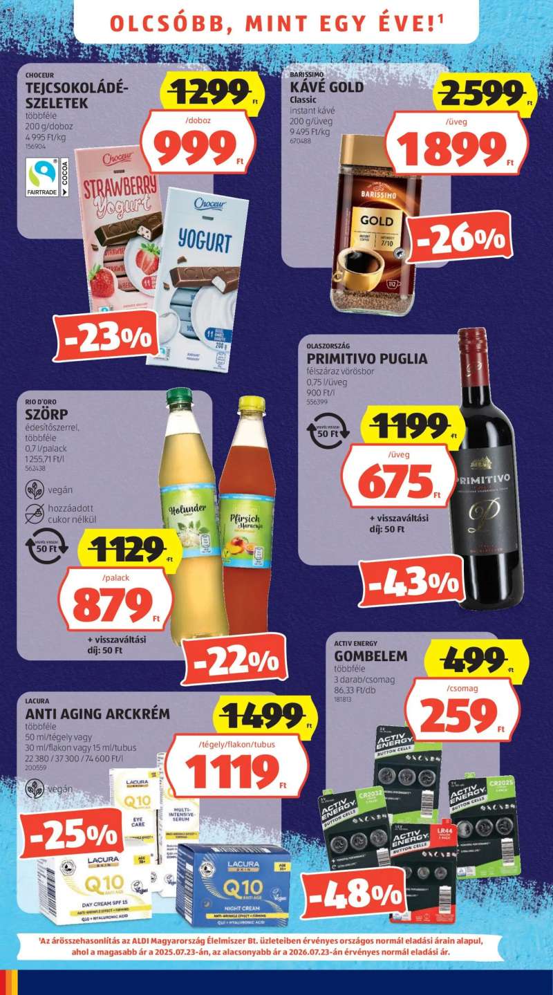Aldi Aldi akciós újság 4 oldal