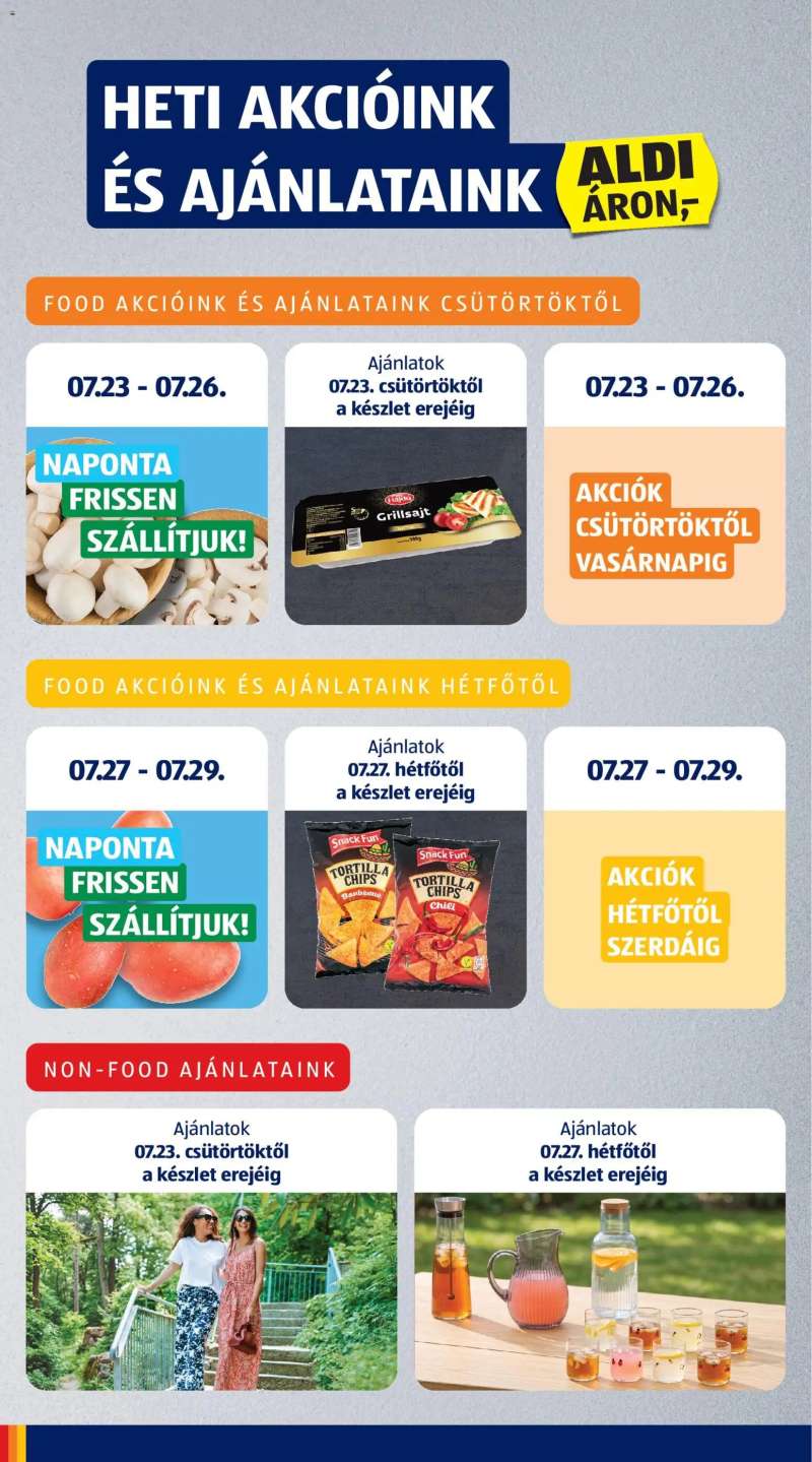 Aldi Aldi akciós újság 6 oldal