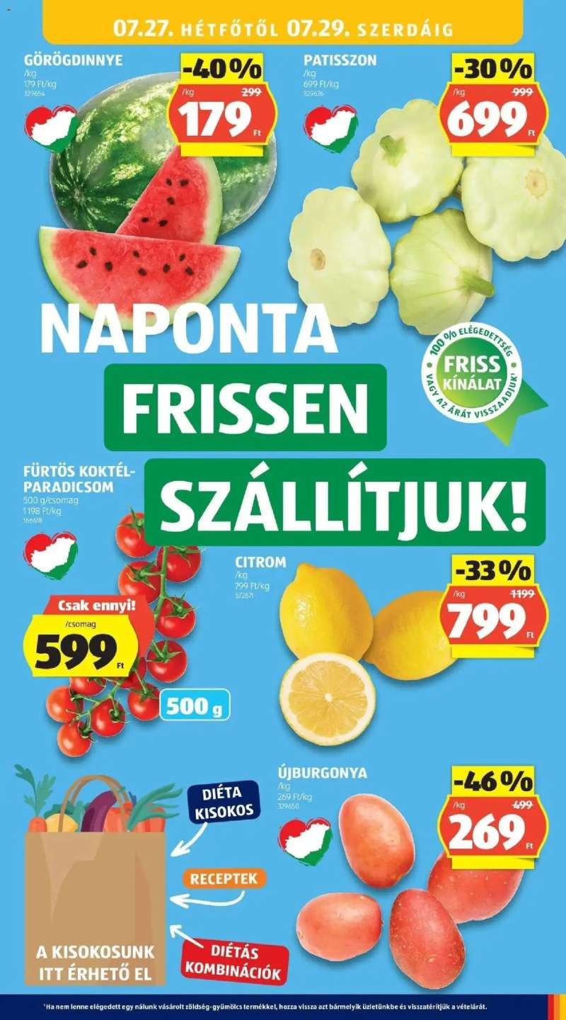 Aldi Aldi aktuális akciós újság 21 oldal