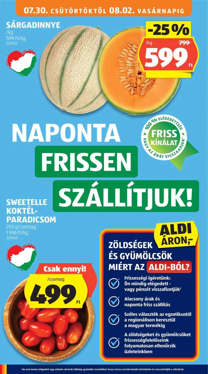 Aldi Aldi akciós újság 16 oldal