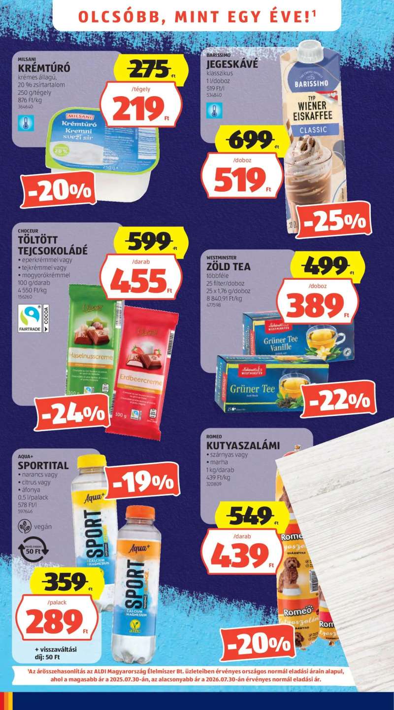 Aldi Aldi akciós újság 4 oldal