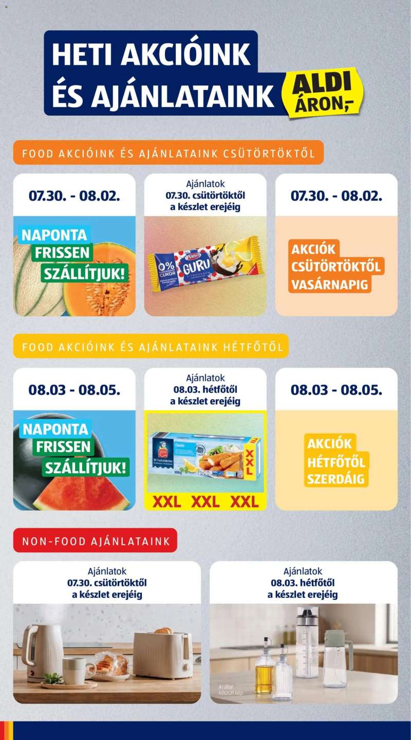Aldi Aldi akciós újság 6 oldal