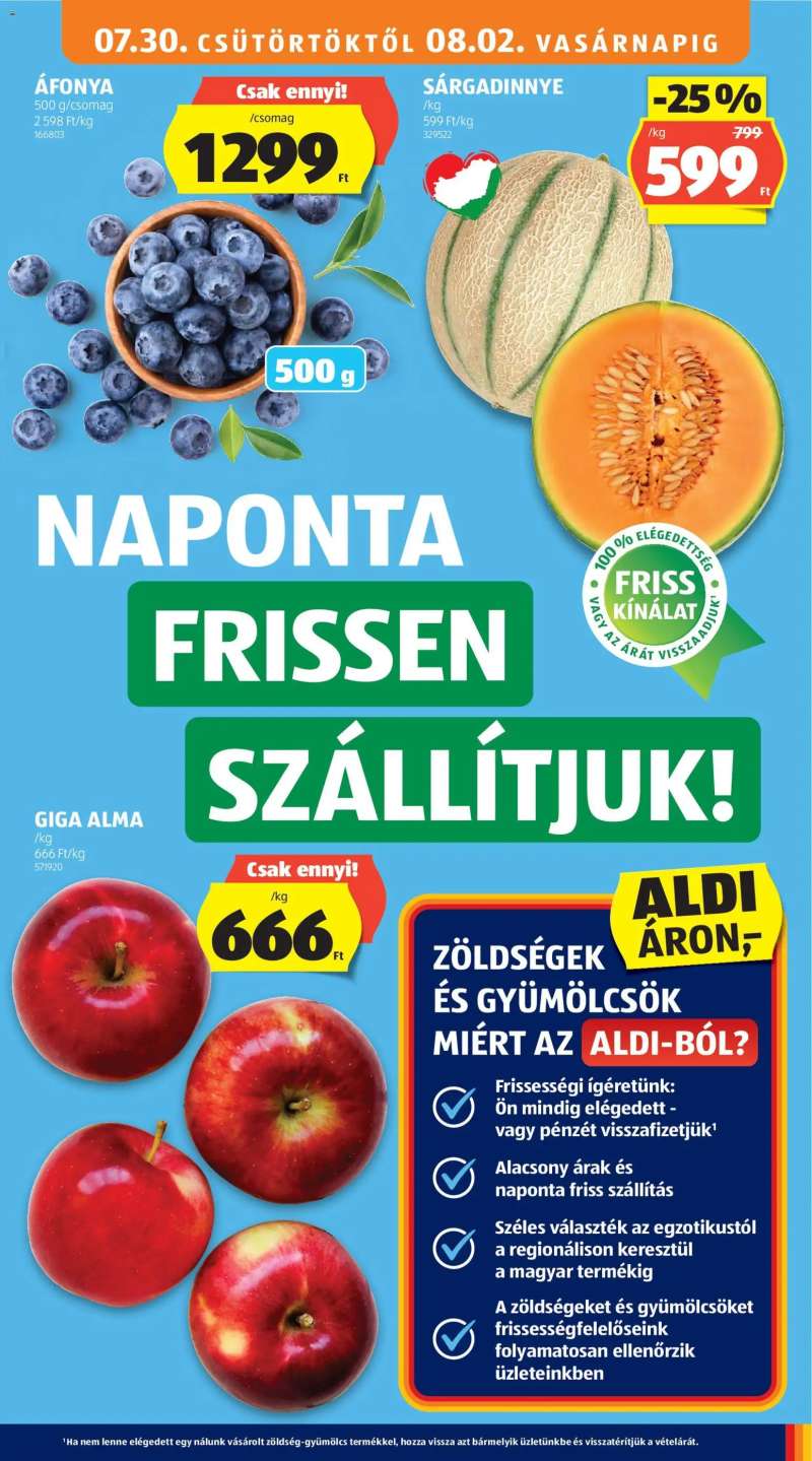 Aldi Aldi akciós újság 9 oldal