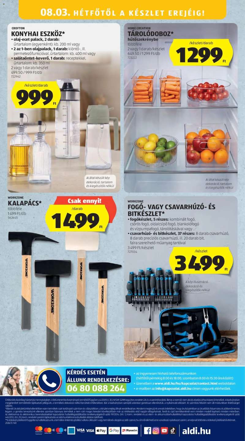 Aldi Aldi Középső sor termékei 14 oldal