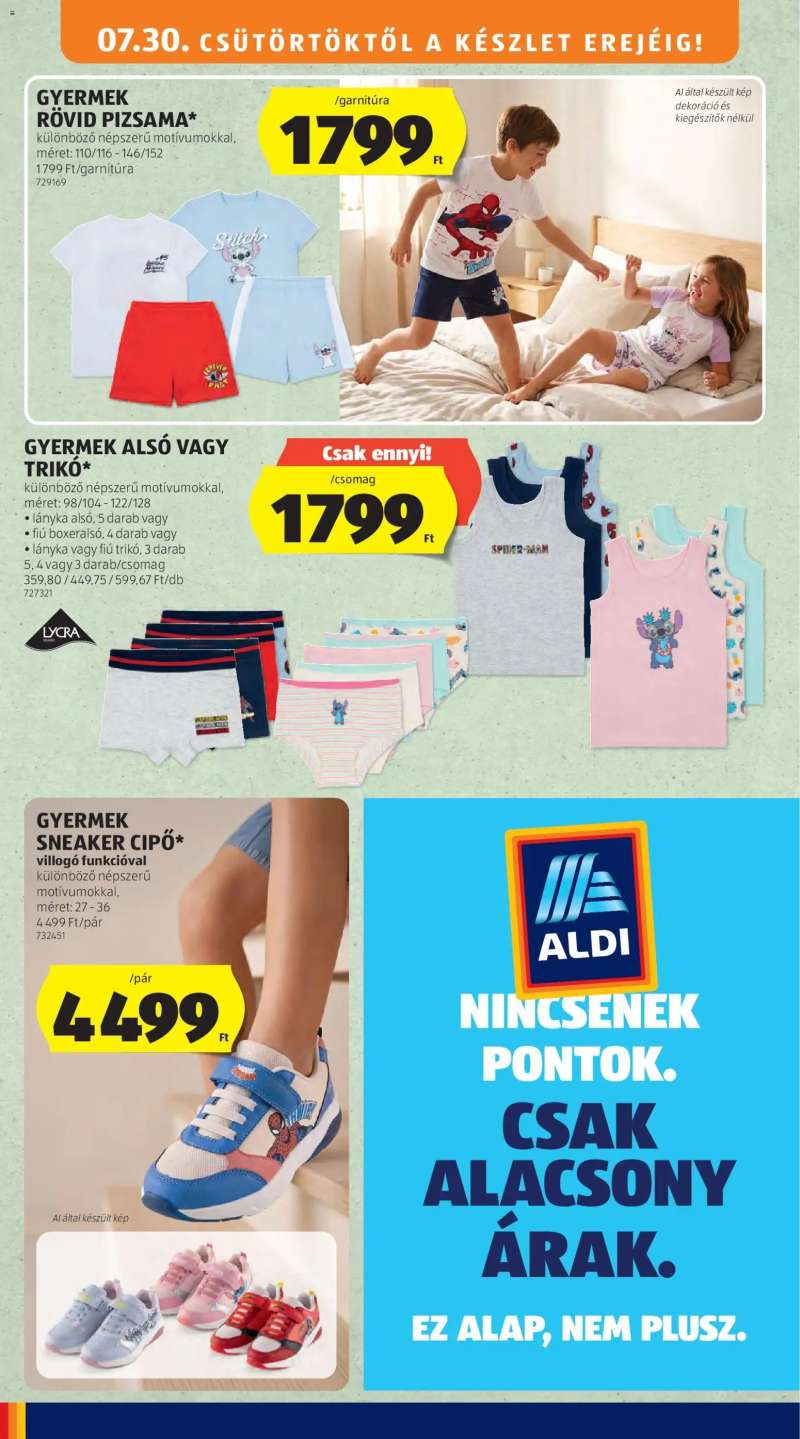 Aldi Aldi Középső sor termékei 6 oldal