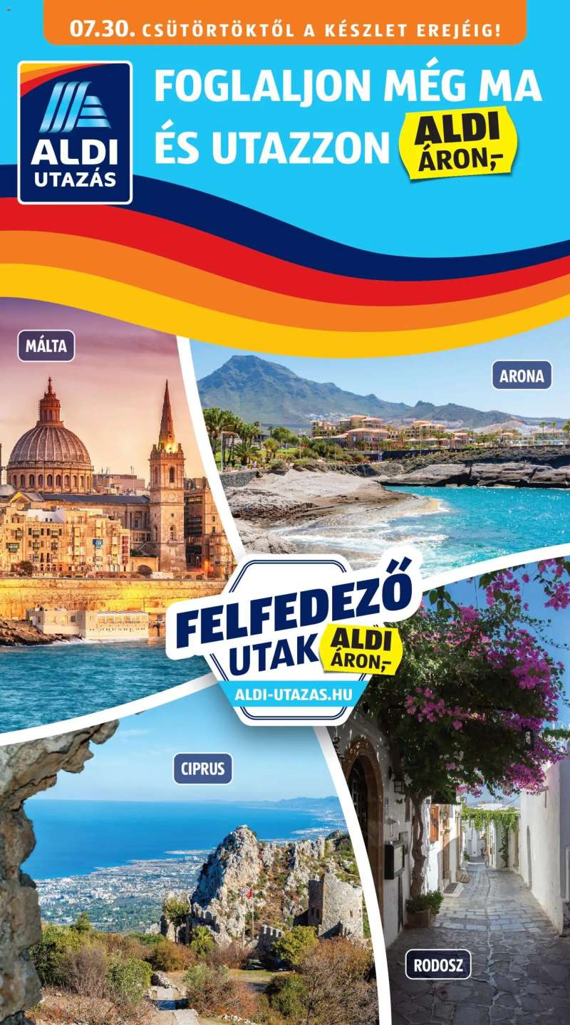 Aldi Aldi Utazás katalógus 1 oldal