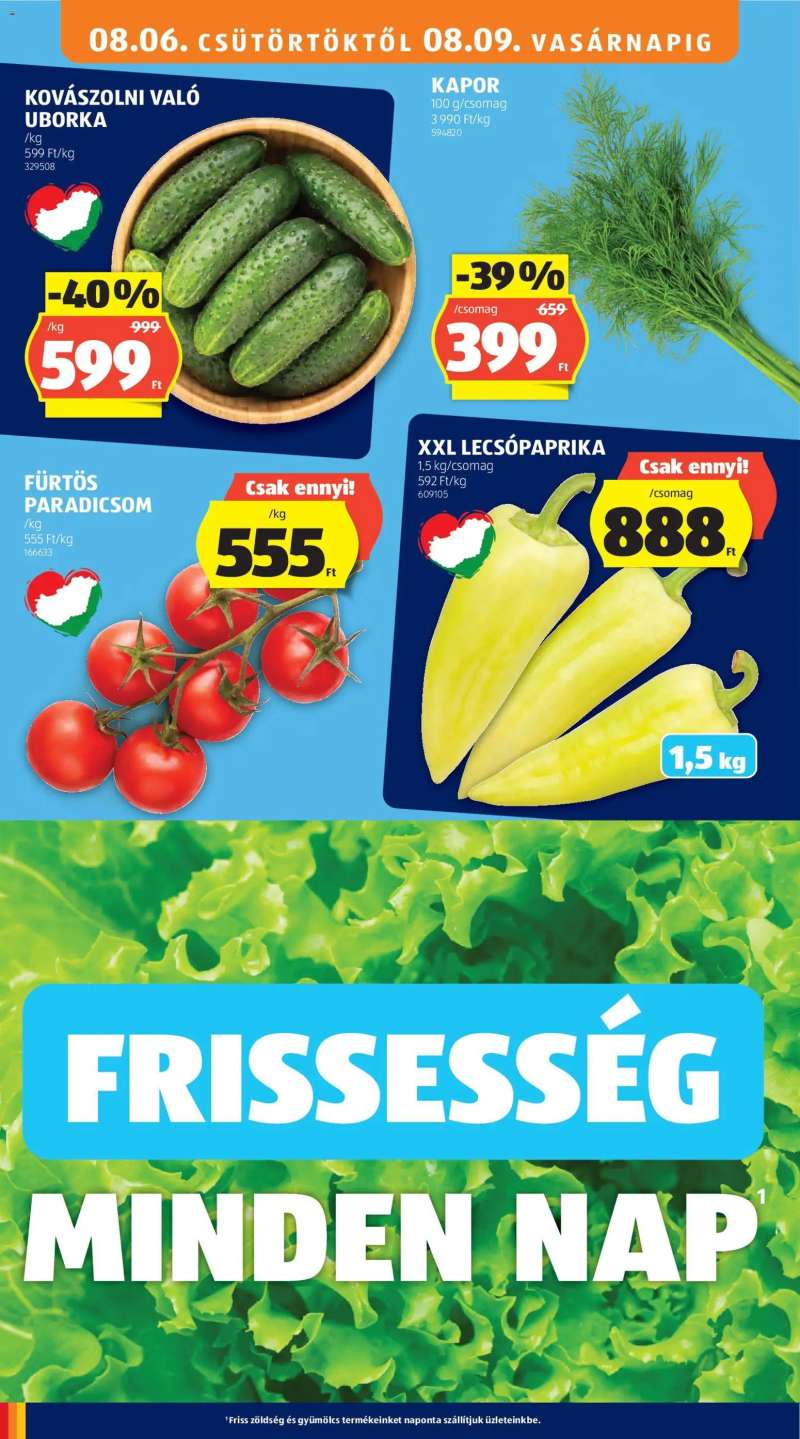 Aldi Aldi akciós újság 10 oldal