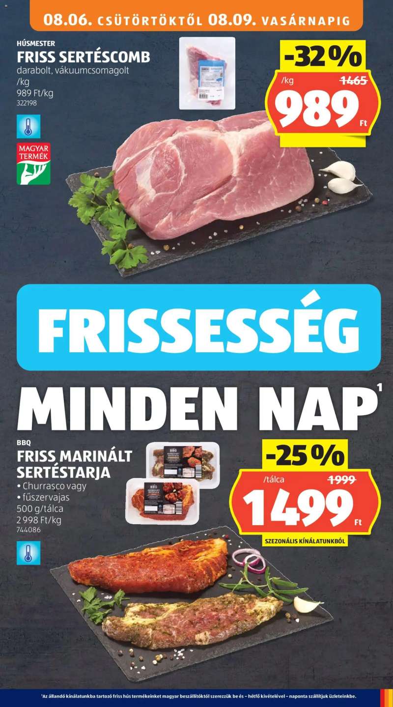 Aldi Aldi akciós újság 15 oldal