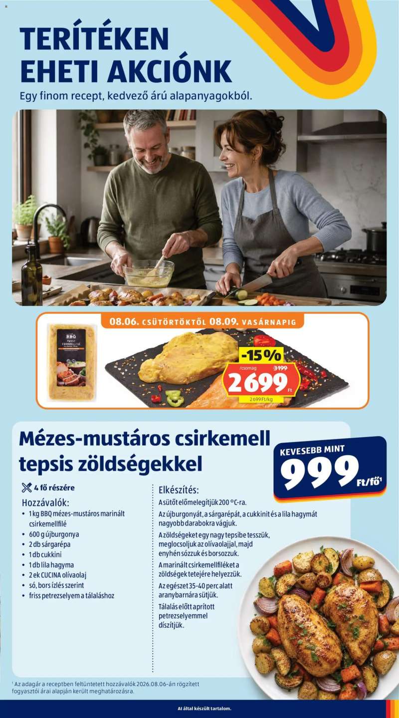Aldi Aldi akciós újság 5 oldal