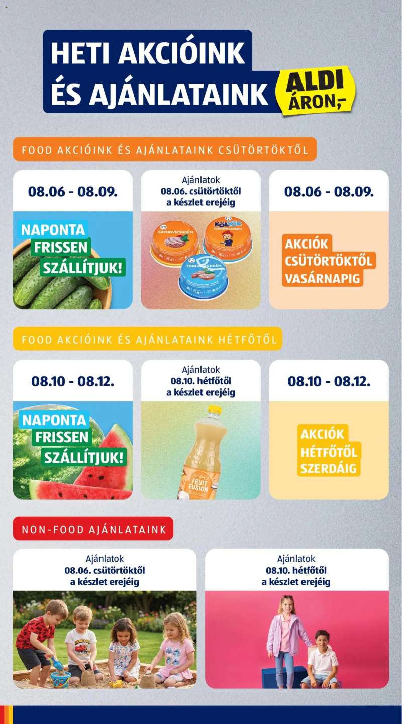 Aldi Aldi akciós újság 6 oldal