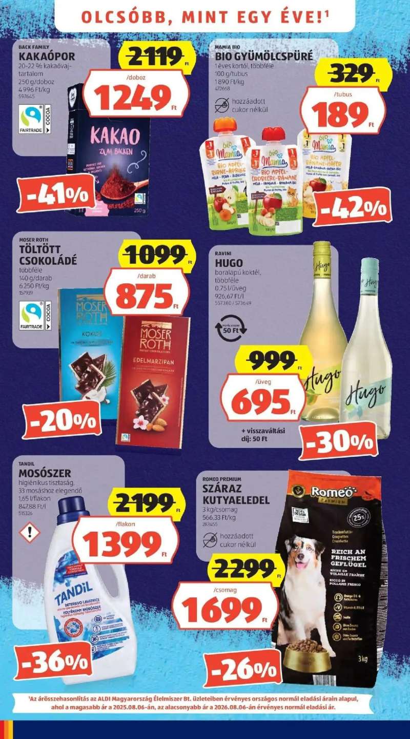 Aldi Aldi aktuális akciós újság 4 oldal
