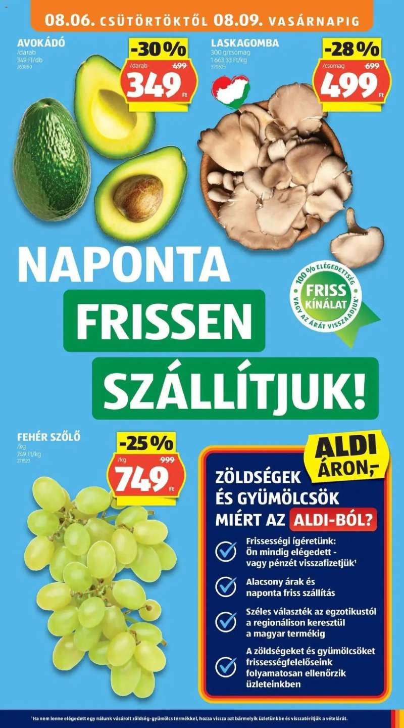 Aldi Aldi aktuális akciós újság 5 oldal