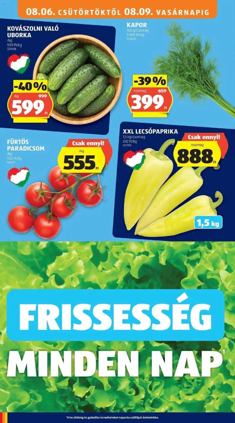Aldi Aldi aktuális akciós újság 6 oldal