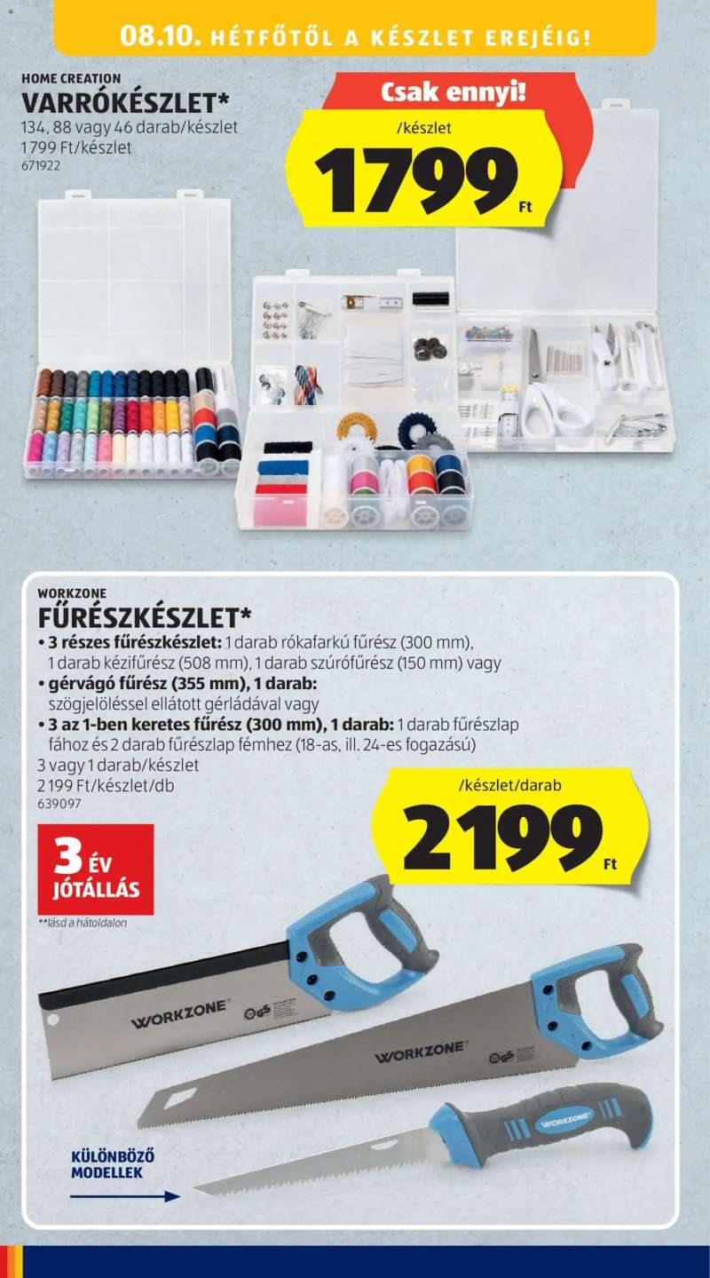 Aldi Aldi Középső sor termékei 16 oldal