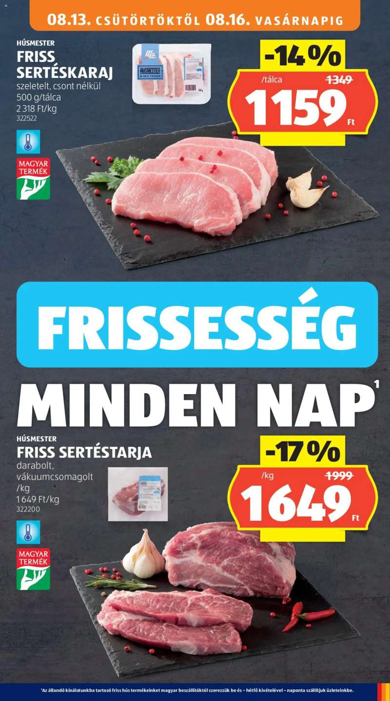 Aldi Aldi akciós újság 13 oldal