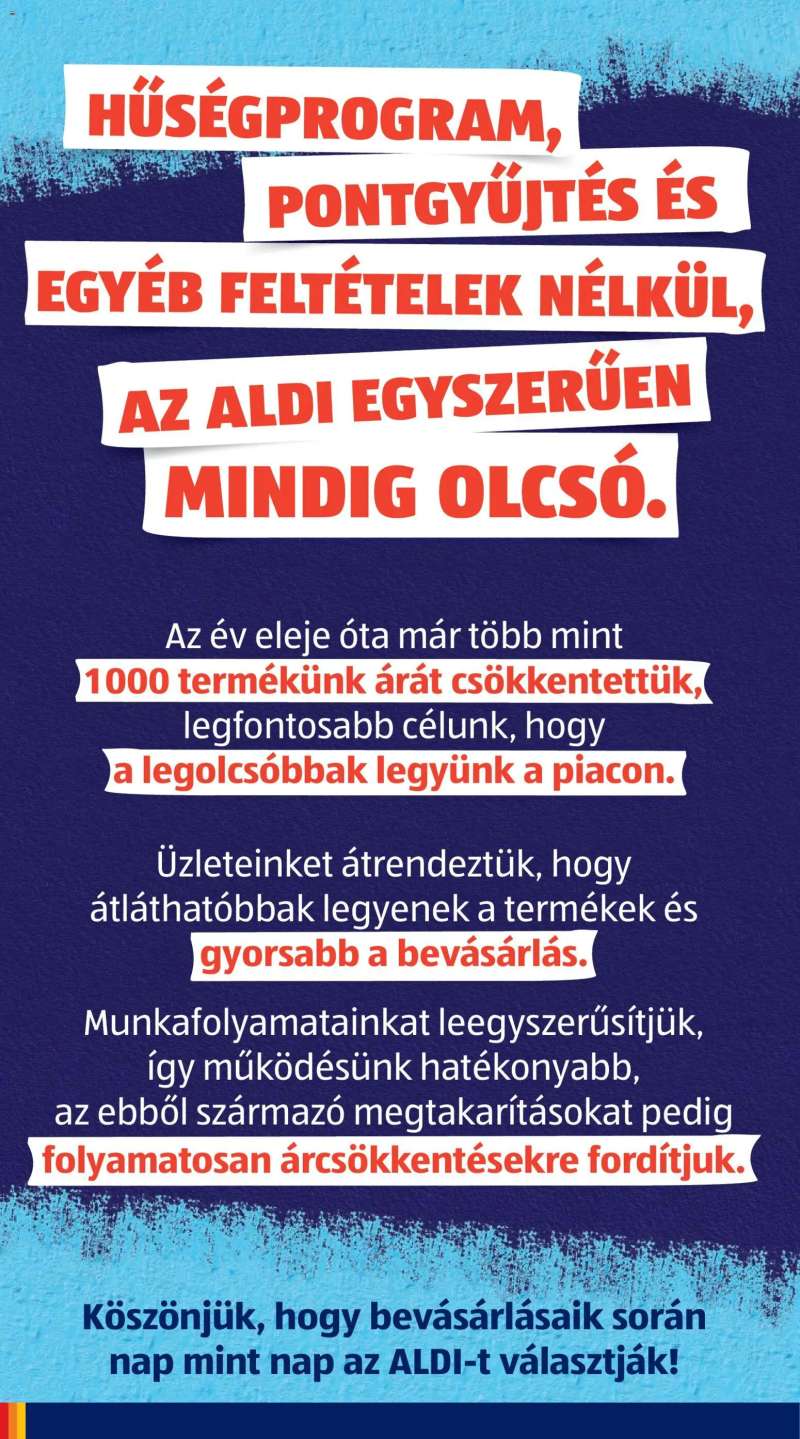 Aldi Aldi akciós újság 2 oldal