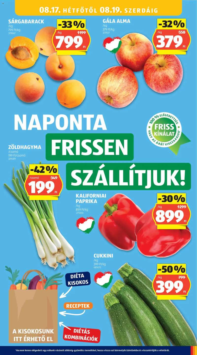 Aldi Aldi akciós újság 21 oldal