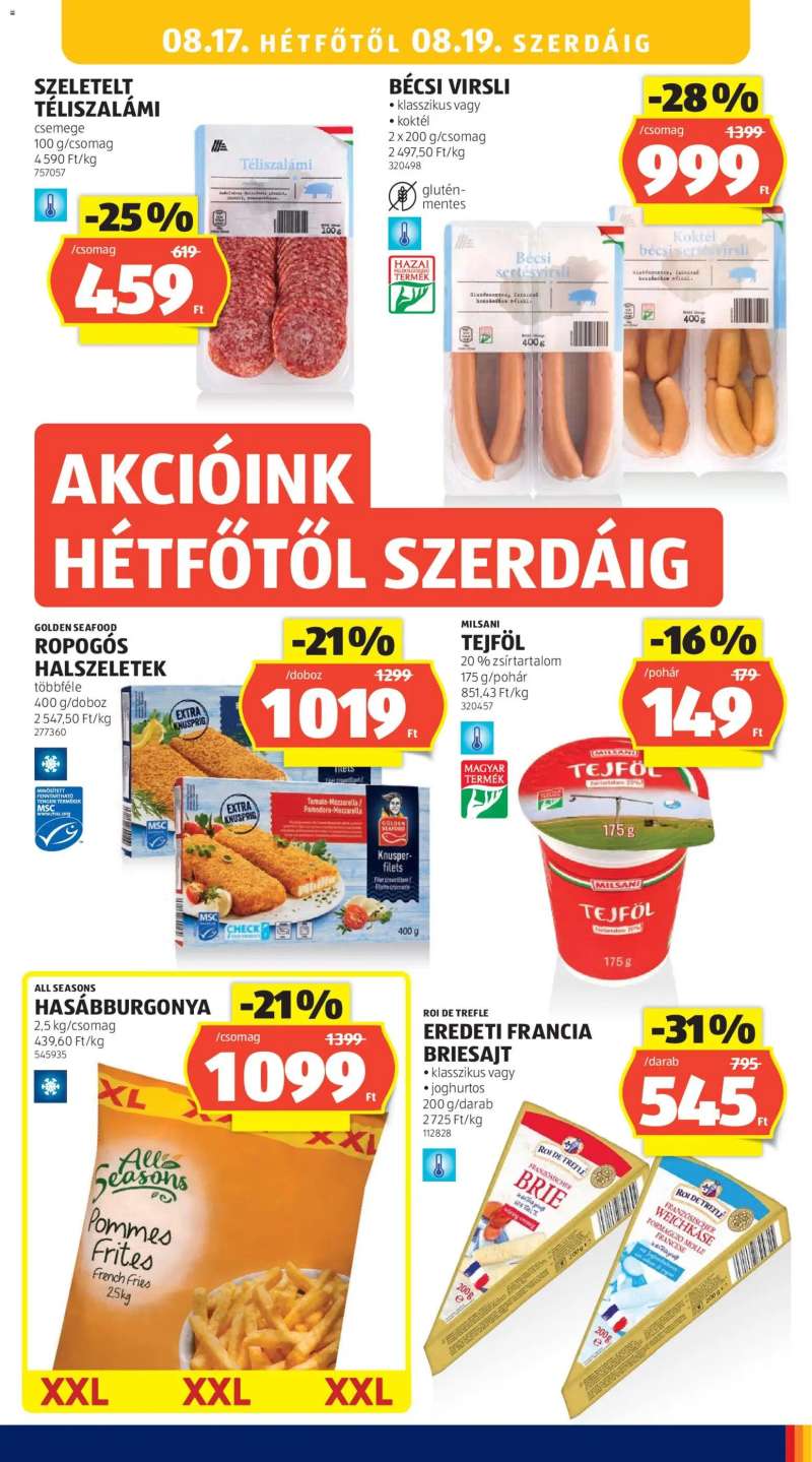 Aldi Aldi akciós újság 25 oldal