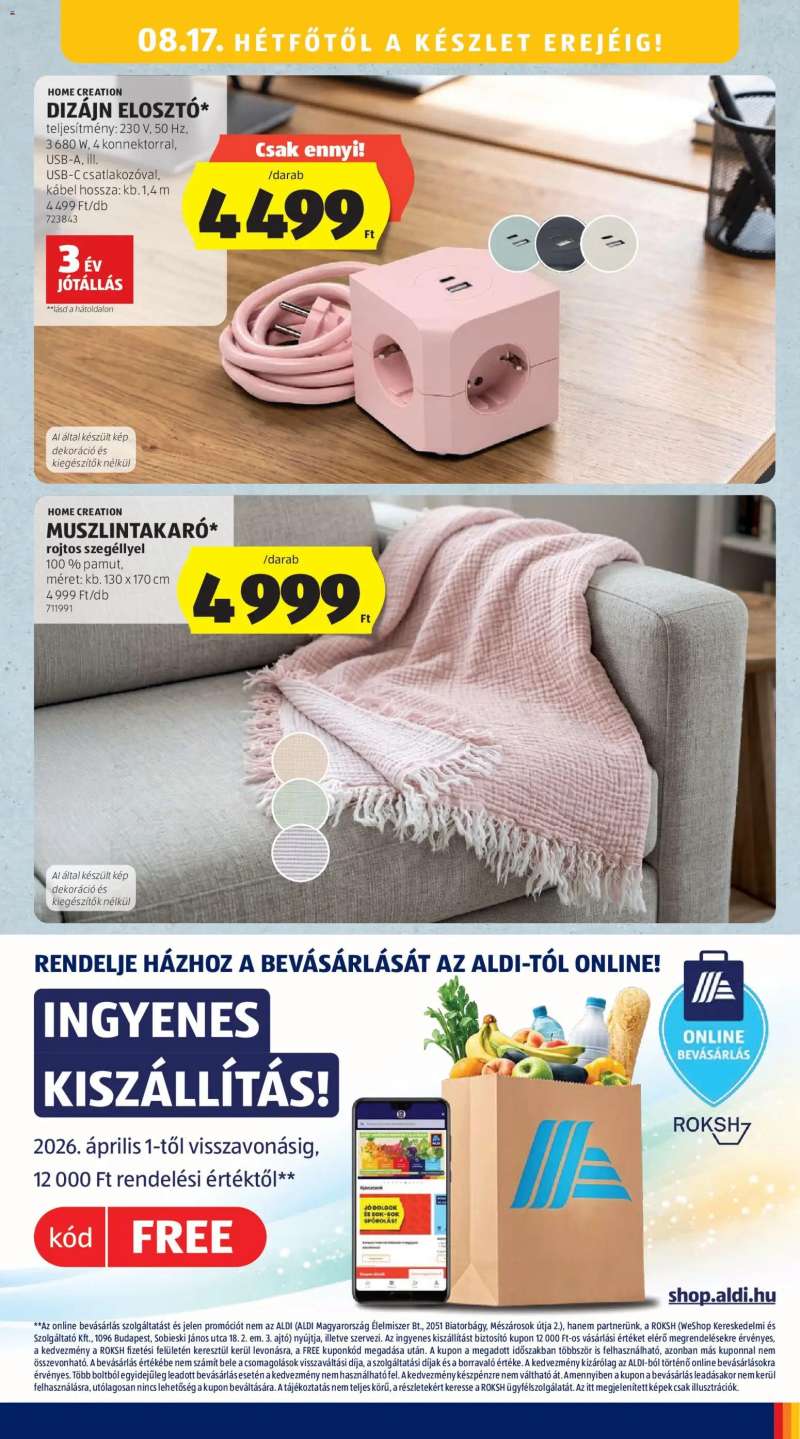Aldi Aldi akciós újság 43 oldal