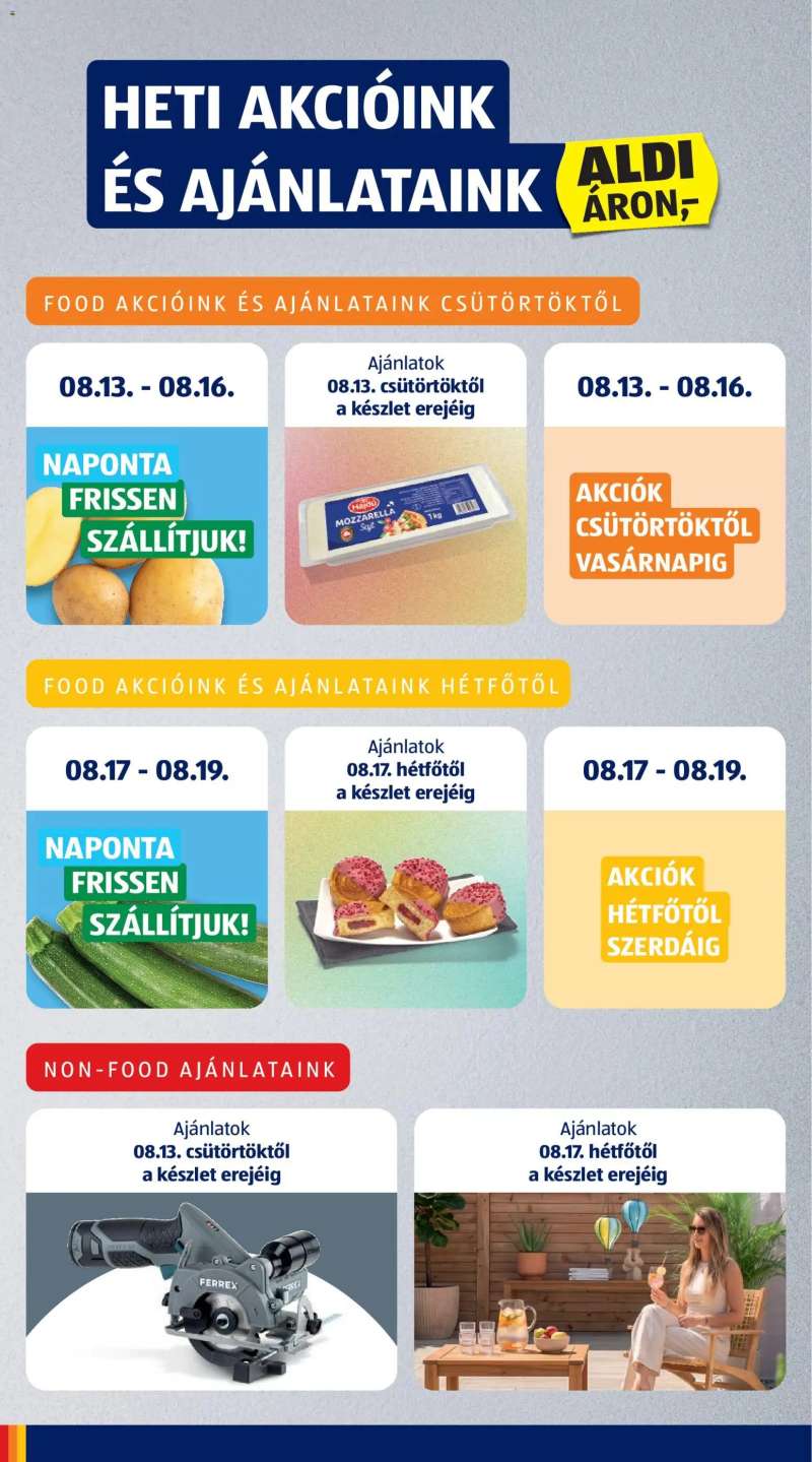 Aldi Aldi akciós újság 6 oldal