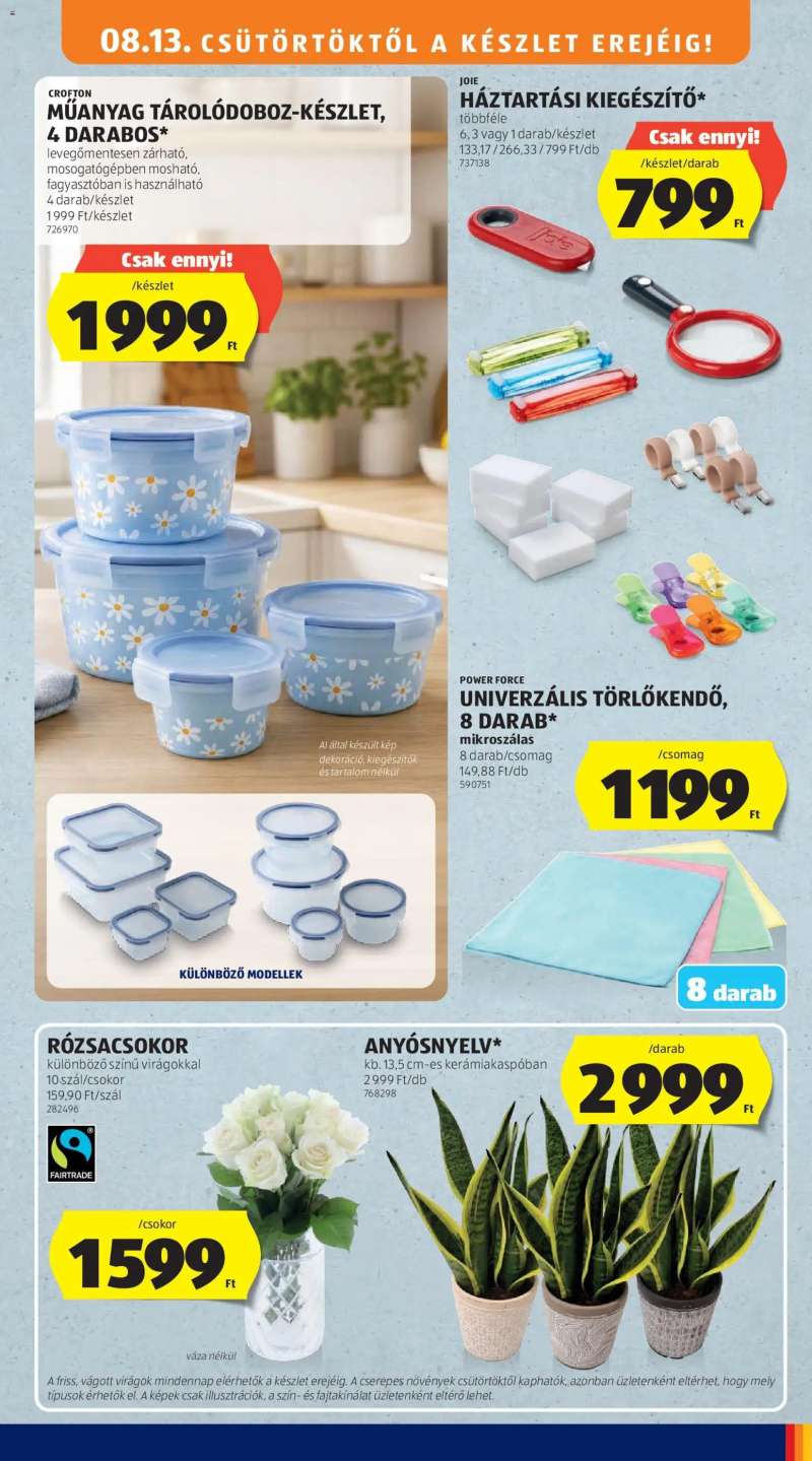Aldi Aldi Középső sor termékei 5 oldal