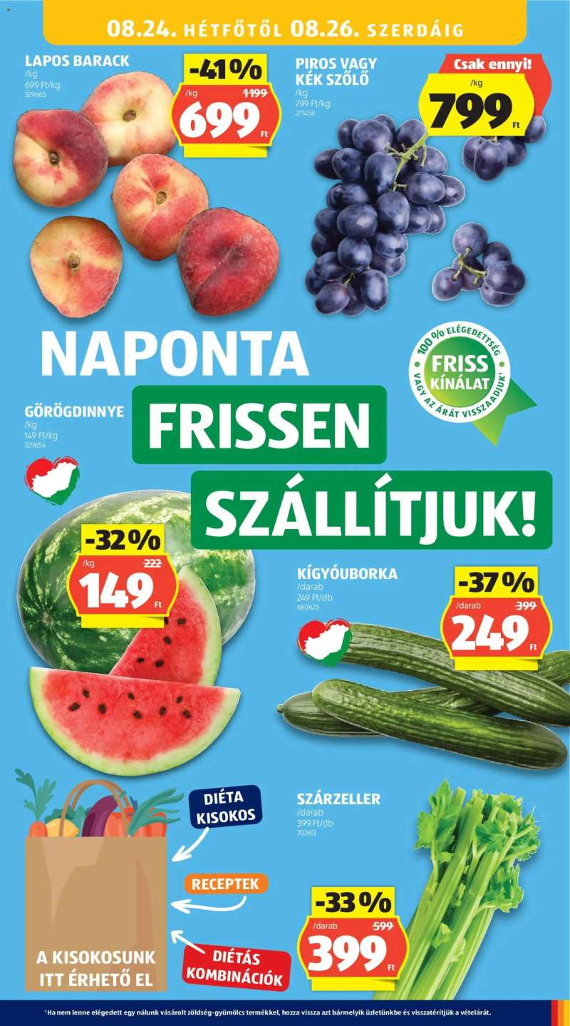 Aldi Aldi akciós újság 21 oldal
