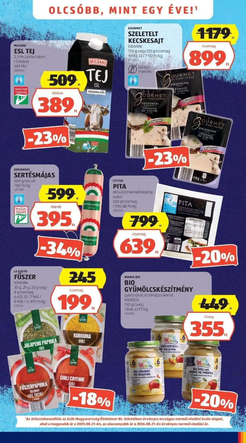 Aldi Aldi aktuális akciós újság 3 oldal