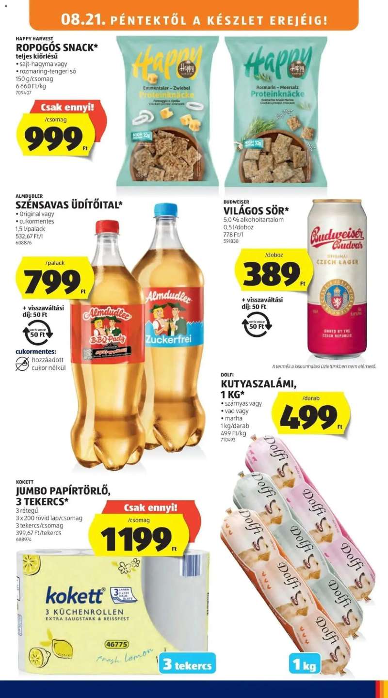 Aldi Aldi aktuális akciós újság 9 oldal